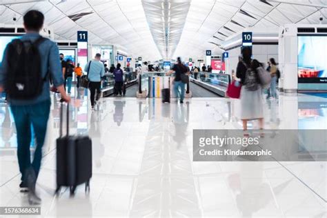 466 Busy Airport Terminal Walkway Stock Photos High Res Pictures And