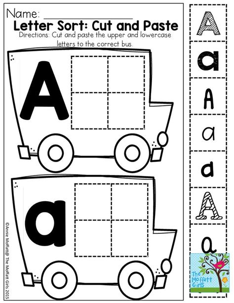 Cut And Paste Letter Worksheets Mega Phonics Worksheet Bundl