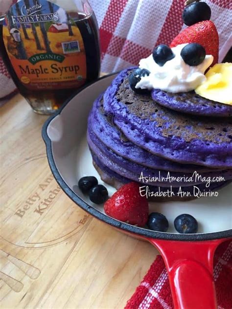 Filipino Ube Pancakes With Purple Yam The Quirino Kitchen