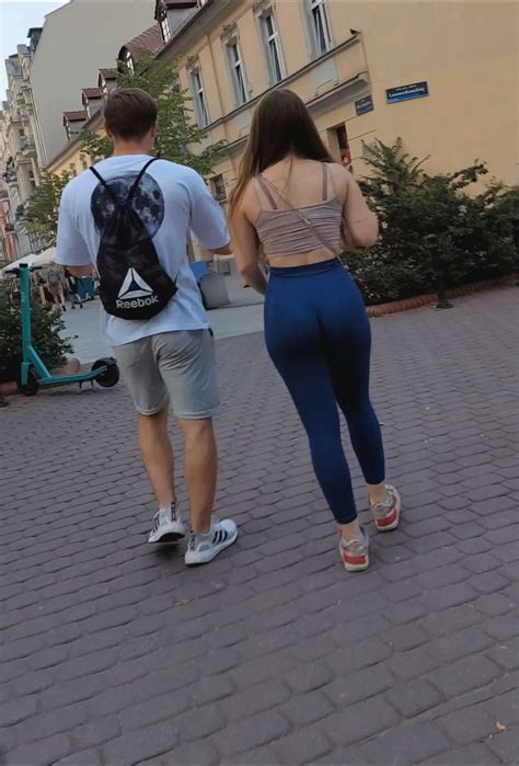 MY BEST CATCH Babyface Girl In Top With Best Ass In The World VPL Spandex Leggings