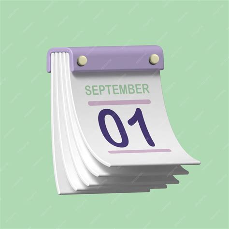 Premium Vector | 3d calendar