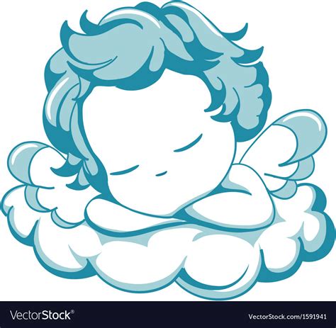 Sleeping Litle Angel Royalty Free Vector Image