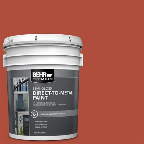 Behr Premium Gal Mq Torch Red Semi Gloss Direct To Metal