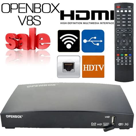 MCBOSON Openbox V8S Satellite Receiver DVD S2 Support 2xUSB Wifi 1080P