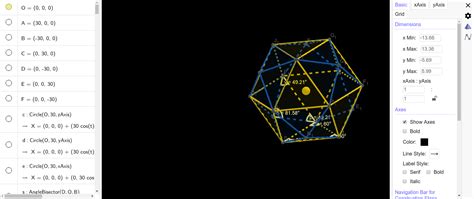 Tetrakis cuboctahedron – GeoGebra