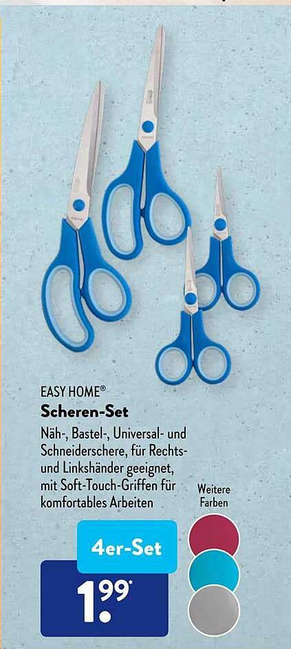 Easy Home Scheren set Angebot bei ALDI SÜD 1Prospekte de