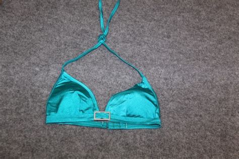 BIKINI OBERTEIL TRIANGEL GRÖSSE 36 GRÜN TÜRKIS MIT PADS eBay de