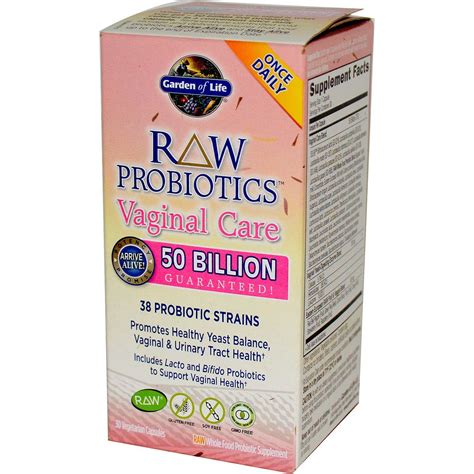 Garden Of Life Raw Probiotics Vaginal Care 30 Veggie Caps Byclue