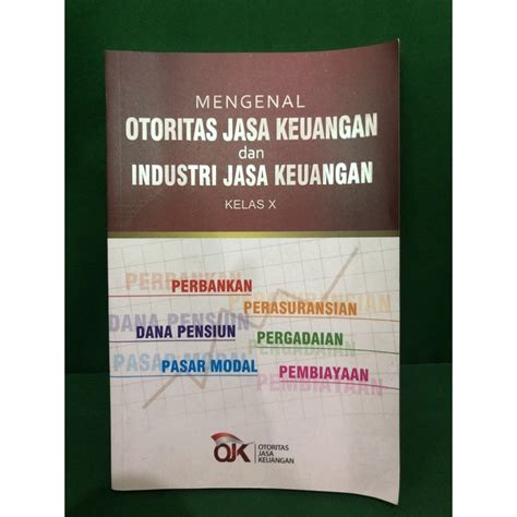 Jual Buku Mengenal Ojk Dan Ijk Kelas X Otoritas Jasa Keuangan