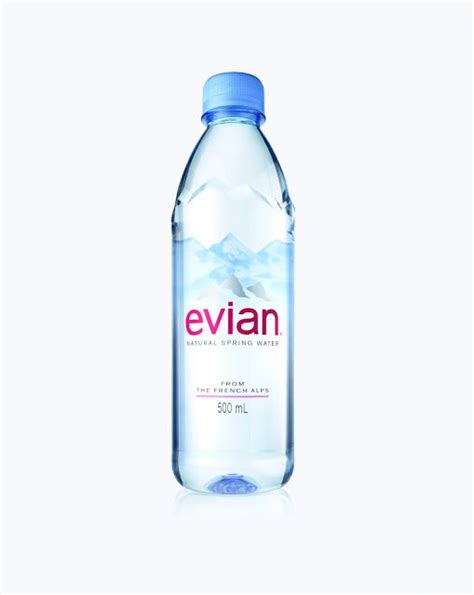 evian Natural Spring Water New Bottle Design