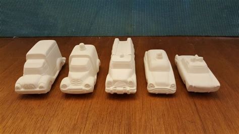 Ceramic Bisque 1950 Cars 2 Utility Vehicle Miniature Figurine Etsy