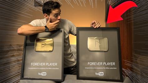 RECEBI UMA SEGUNDA PLACA DE 1 MILHÃO Forever Vlog YouTube