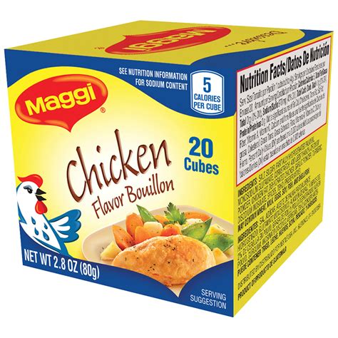 Maggi Chicken Stock Cubes Nutrition Facts at Priscilla Roberts blog