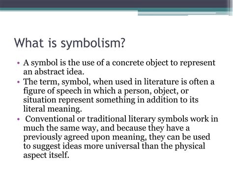 Examples Of Symbolism In Literature 