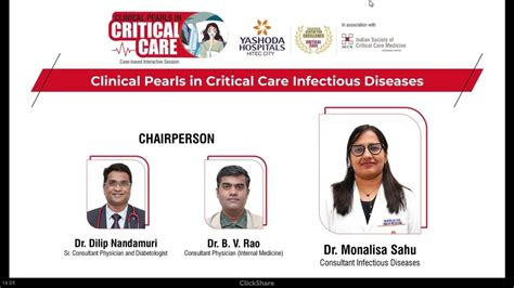 Clinical Pearls In Critical Care Infectious Diseases Yashoda Hospitals Hyderabad Youtube