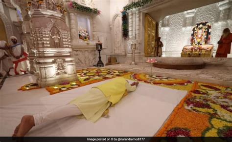 Watch: PM Modi offers prayers at Ram Mandir, 1st since Grand January ...