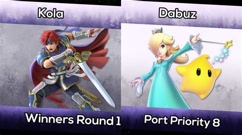 Kola Roy Vs Dabuz Rosalina Winners Round 1 Port Priority 8