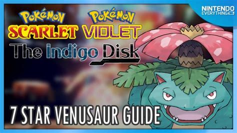 Star Venusaur Raid Guide For Pokemon Scarlet And Violet