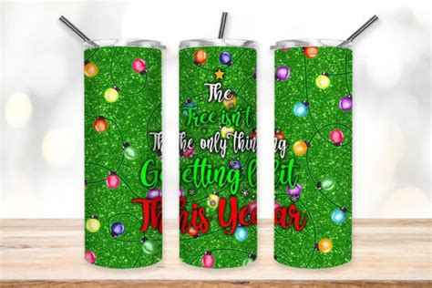 Christmas Lights Tumbler Sublimation Graphic By Pinkpanda · Creative