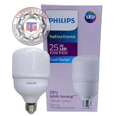 Jual Lampu Led Merk Philips True Force Essential Led Wat Putih Kab