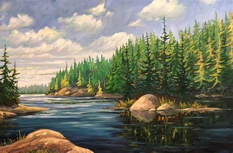 Large Canadian Landscape Paintings - CANADIAN LANDSCAPE ARTIST