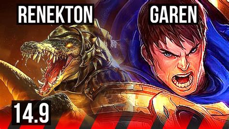 Renekton Vs Garen Top 6 Solo Kills Jp Grandmaster 14 9 Youtube