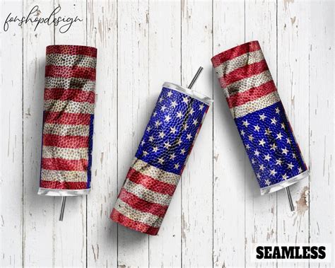 American Flag Seamless Tumbler Oz Tumbler Skinny Tumbler Etsy