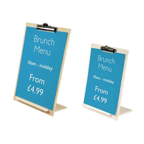 Wooden Menu Boards Wooden Menu Display Stand Sign Holder