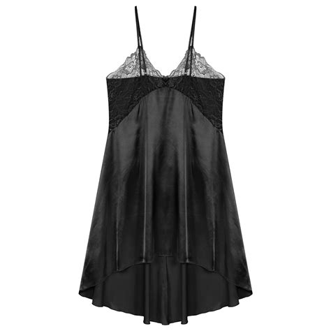 Women S Sheer Mesh Babydoll Lingerie Lace Trim Negligee Sexy Boudoir Sleepwear Ebay