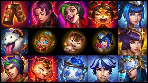 Ícones de Bordas e Emotes do Passe de Festival Lunar Novas Skins