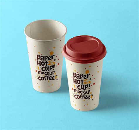 Free PSD Paper Hot Cup Mockup Mockuptree