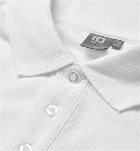 Id Poloshirt Stretch Hvid Butikker Se Priser Nu