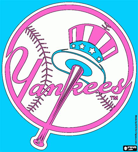 Yankees Logo coloring page, printable Yankees Logo