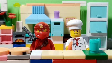 Лего мультфильм Рецепт пицца из лаваша (Fast pizza) - YouTube
