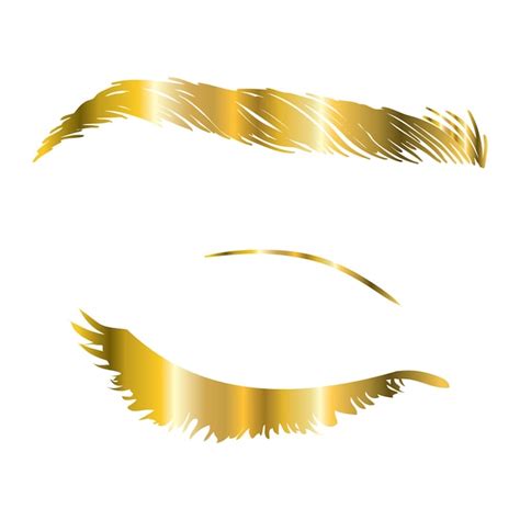 Premium Vector Eyelash Extension Logo Makeup With Gold Glitter Vector