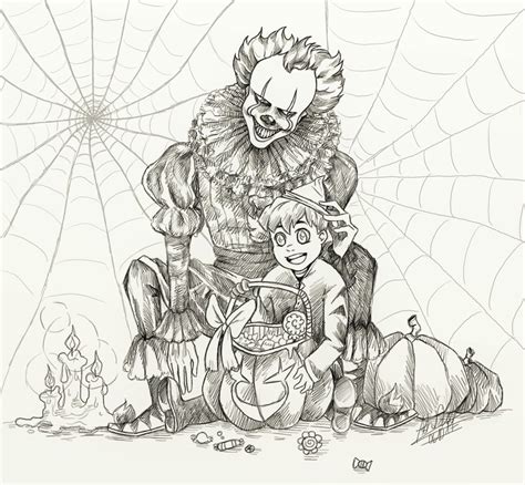 Pennywise Coloring Pages To Print Fasucsowy