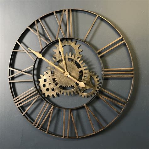 Cogs Metal Clock 90cm Annie Mo S Metal Clock Skeleton Clock Clock