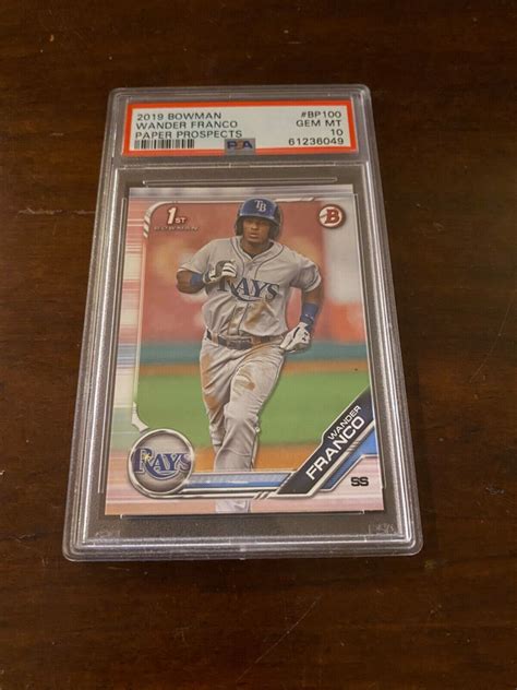 2019 Bowman Paper Prospects Wander Franco Rookie Graded PSA 10 GEM MINT