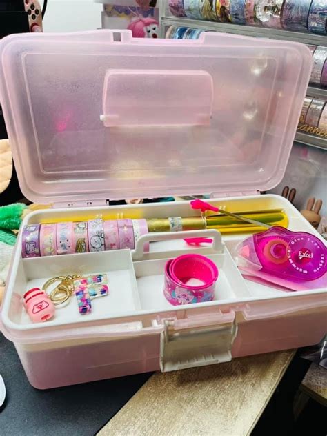 Pastel Pink Organizer Box, Women's Fashion, Jewelry & Organizers ...