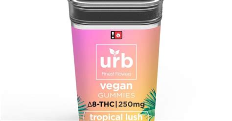 Urb Finest Flowers Delta Nano Gummies Mg Vegan Tropical Lush