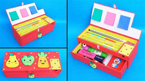 How To Make Pencil Case At Home With Waste Cardboards Best Out Of