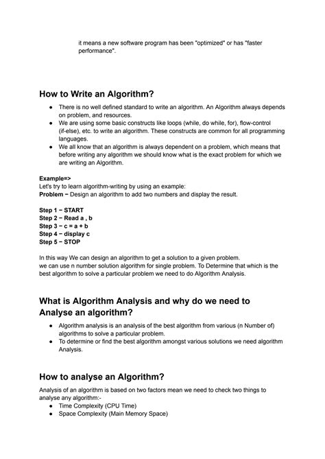 Solution Design Analysis Of Algorithm Studypool