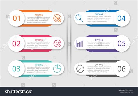 Presentation Business Infographic Template Options Stock Vector