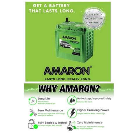 AMARON AGM CAR BATTERY KERETA BATERI DIN70 DIN80L DIN100L LN3 LN4 LN5