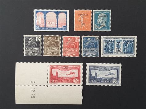 France 1930 1931 Selection Of Good Values And Complete Catawiki