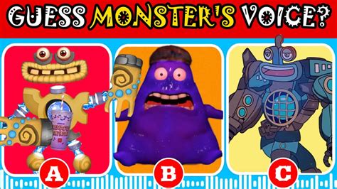 Guess The Monster S Voice Skibidi But Wubbox Grimace Shake Creepy Hot