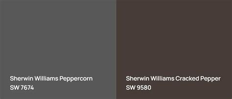 Sherwin Williams Peppercorn Vs Sherwin Williams Cracked Pepper Comparison