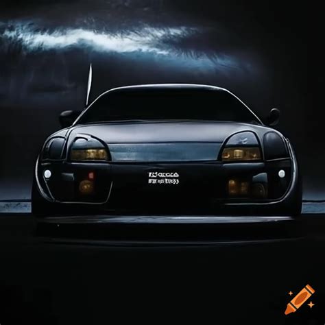 Sleek Black Toyota Supra From Batman 1994 Movie On Craiyon