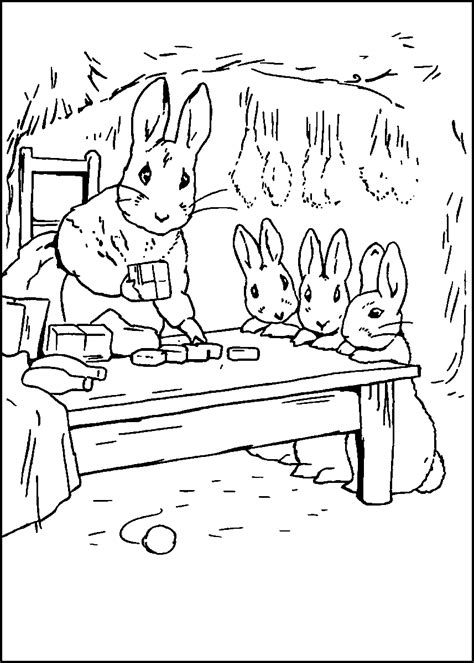 Peter Rabbit Coloring Pages