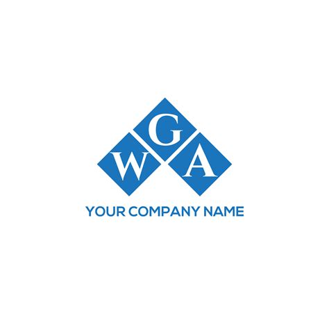 WGA letter logo design on WHITE background. WGA creative initials letter logo concept. WGA ...